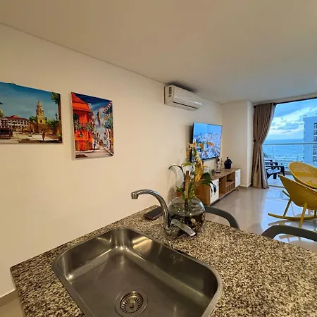 3br Wifi Ac Pool Parking And Sea Alquileraptocartagena Apartment *