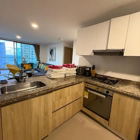 Apartment 3br Wifi Ac Pool Parking And Sea Alquileraptocartagena *