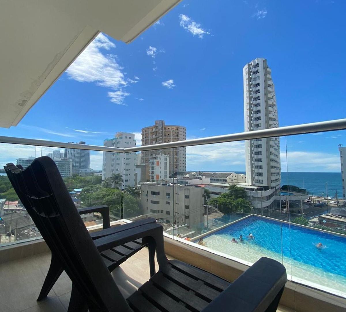 Apartment 3br Wifi Ac Pool Parking And Sea 5 Minutos Centro Historico