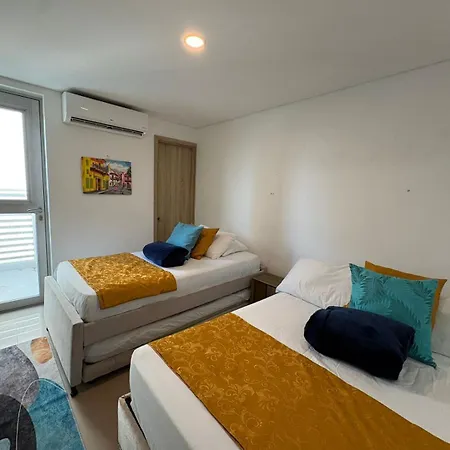 Apartamento 3br Wifi Ac Pool Parking And Sea Alquileraptocartagena *